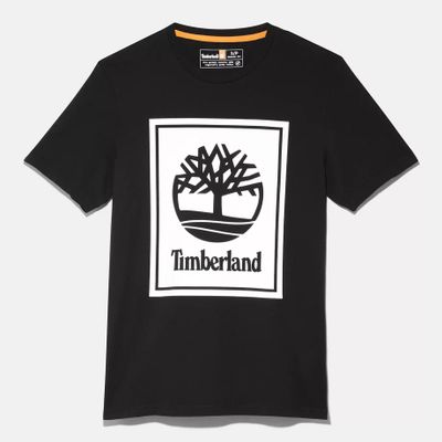 Timberland T-shirt Unisexe À Logo En Noir Noir