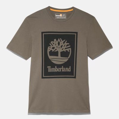 Timberland T-shirt À Logo Pour Homme En Vert Foncé Vert