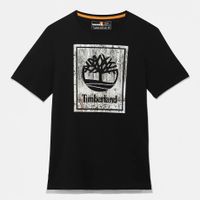 Timberland T-shirt Graphique Hiver Pour Homme En Noir Noir