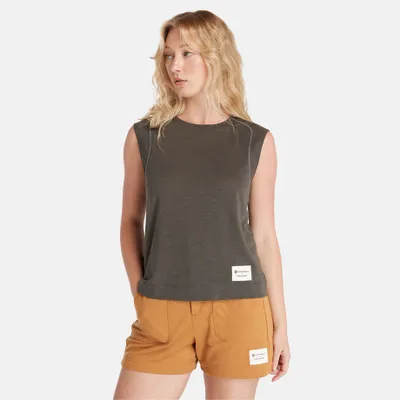 Haut Sans Manches Timberland X Icebreaker En Laine Mérinos Pour Femme En Gris Foncé Gris Fonc