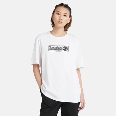 Timberland T-shirt À Motif Bande Dessinée Unisexe En Blanc Blanc Homme, Taille S