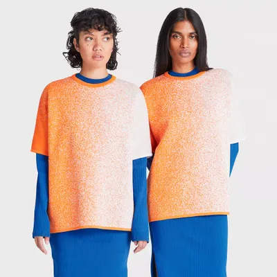 T-shirt En Tricot Surjet Simple Future73 Timberland X Suzanne Oude Hengel Pour Femme En Orange Orange