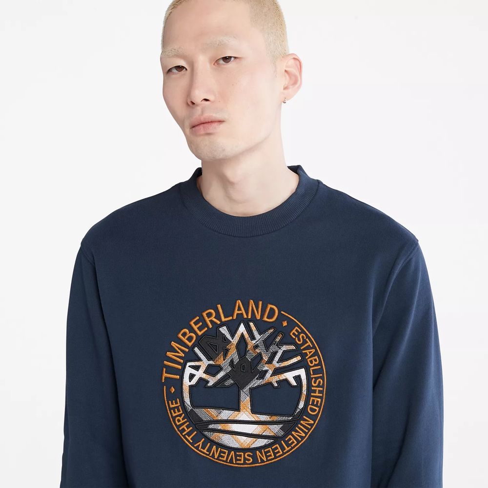 TIMBERLAND | Men's Little Cold River Boucle Crewneck Sweatshirt