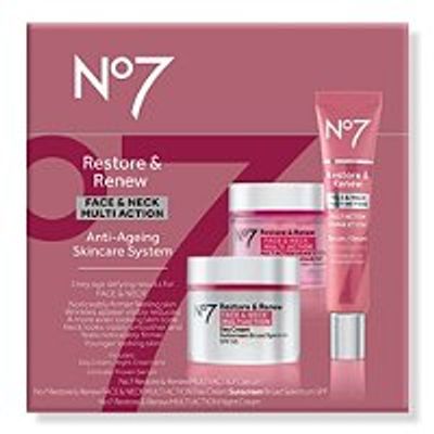 No7 Restore & Renew Multi Action Face & Neck Skincare System