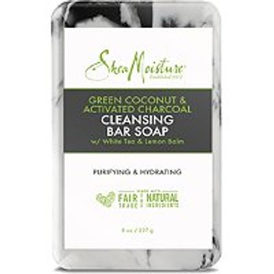 SheaMoisture Green Coconut & Activated Charcoal Cleansing Bar Soap