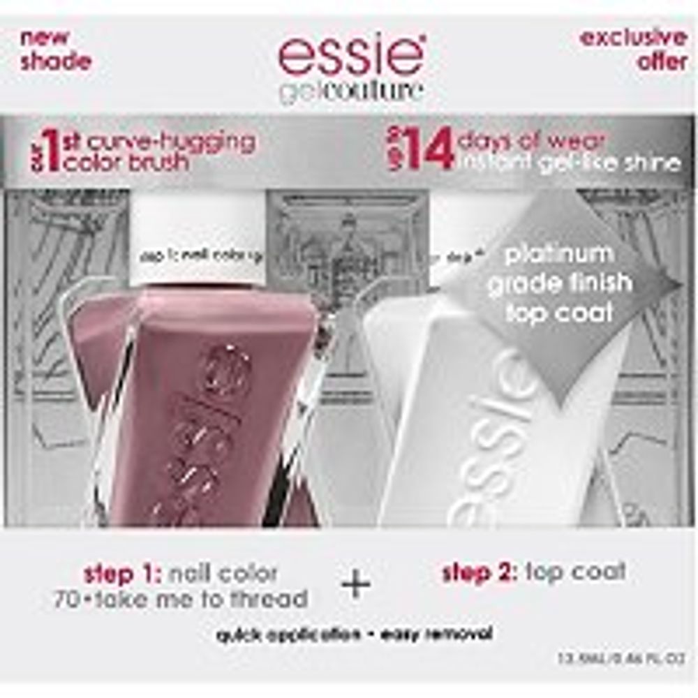 Essie Gel Couture Nail Polish + Top Coat Kit