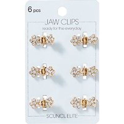 Scunci Mini Crystal Jaw Clip Set