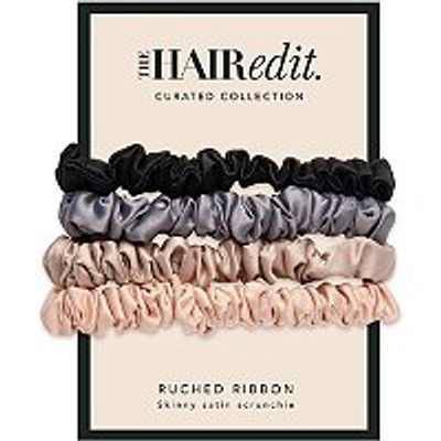 The Hair Edit Multi-Color Ruched Ribbon Scrunchies