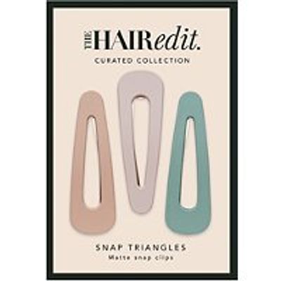 The Hair Edit Snap Triangles Matte Pastel Clips