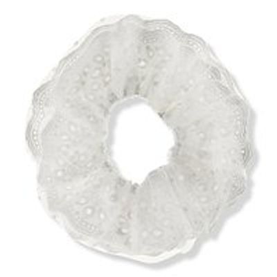 KRISTIN ESS HAIR Oversized Ruffle Scrunchie with Tulle + Lace