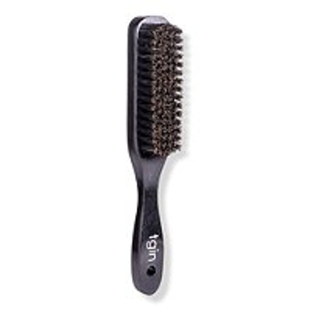 Style + Shine Boar Bristle Brush- Black