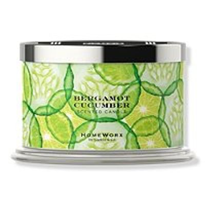 HomeWorx Bergamot Cucumber 4-Wick Scented Candle