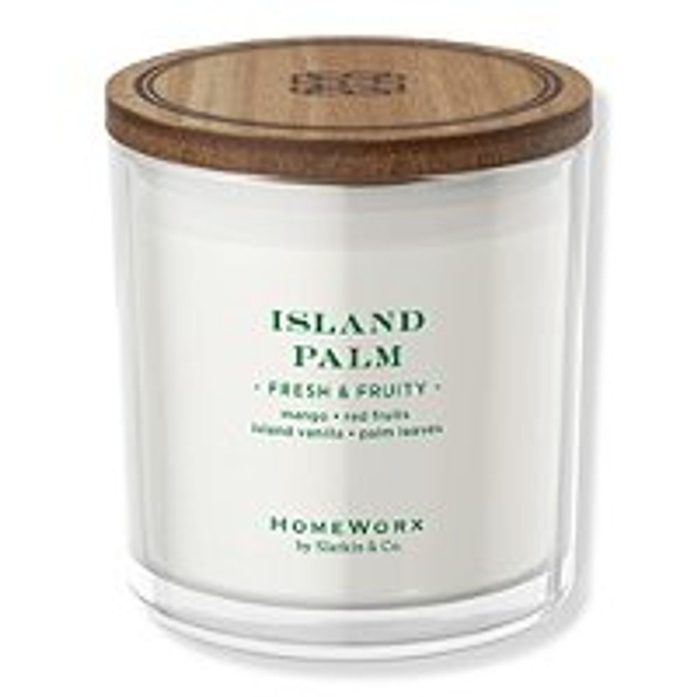 HomeWorx Island Palm 3 Wick Candle