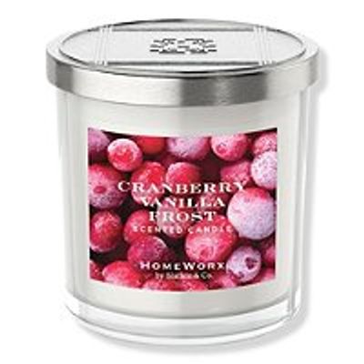 HomeWorx Cranberry Vanilla Frost 3-Wick Scented Candle