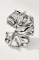 Metal Fluttered Post Earrings