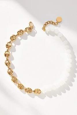Alona Kamari Moonstone & Chain Necklace