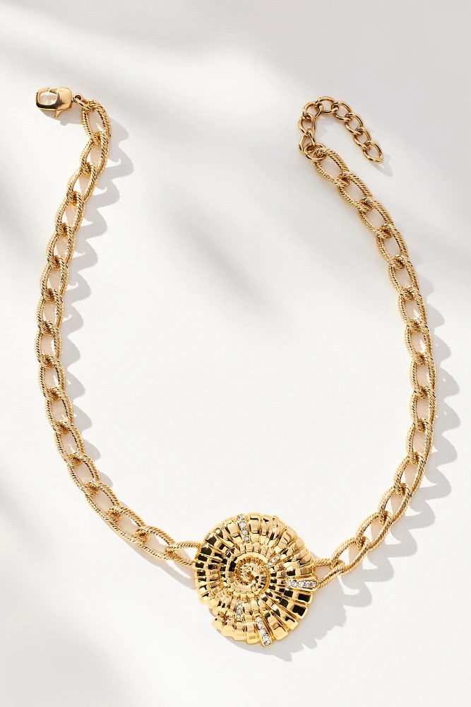 Alona Iris Shell Pendant Necklace