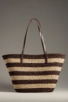 Bembien Bieno Striped Raffia Tote Bag 