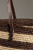 Bembien Bieno Striped Raffia Tote Bag 