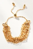 Beaded Layered Chain Bracelet