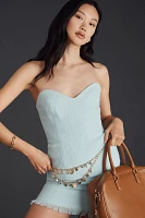 Layered Heart Charm Chain Belt