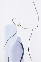Multi Crystal Huggie Hoop Earrings