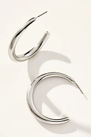 Sleek Thin Hoop Earrings
