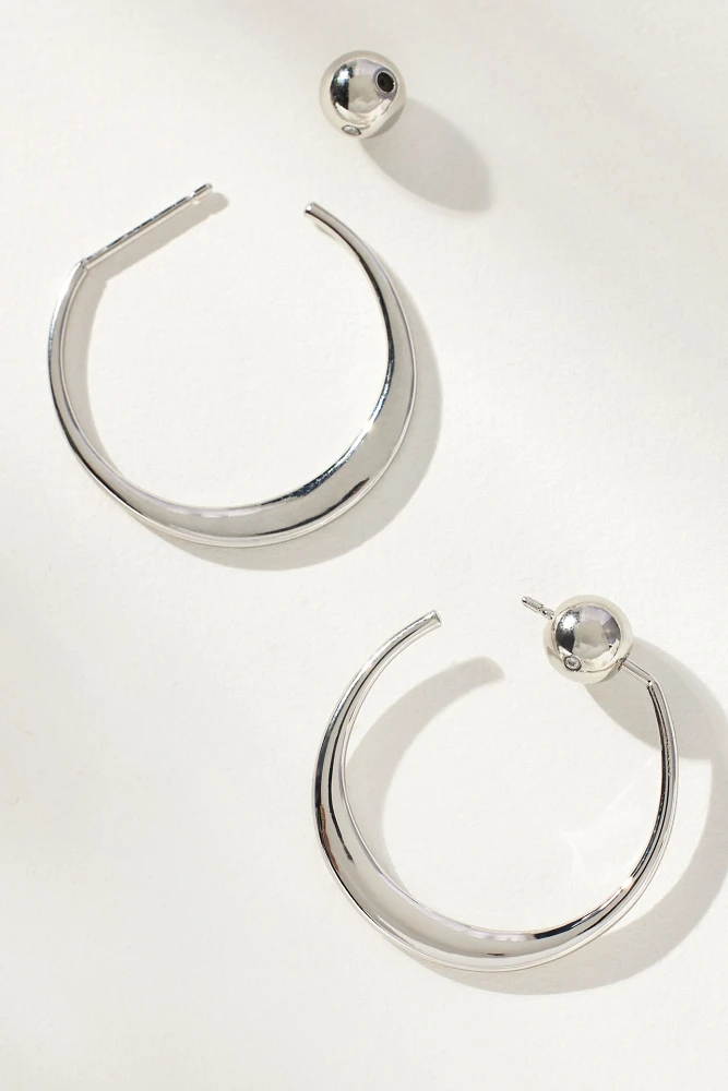 Crescent Hoop Earrings