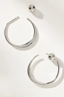 Crescent Hoop Earrings