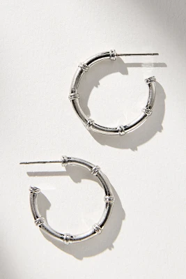 Nautical Knot Hoop Earrings