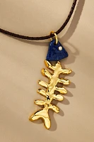 Éliou Bone Fish Pendant Necklace