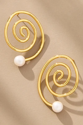 Éliou Espiral Pearl Earrings
