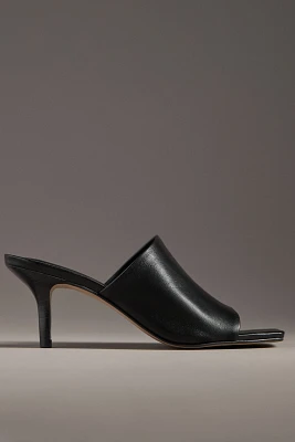 By Anthropologie Square-Toe Heeled Mules