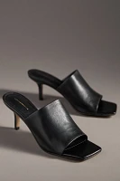 By Anthropologie Square-Toe Heeled Mules