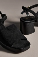 By Anthropologie Buckle Open-Toe Block Heels