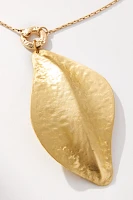 Long Leaf Pendant Necklace
