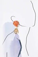 Fish Charm Shell Drop Earrings