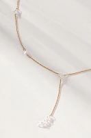 Spaced Pearl Y-Neck Necklace