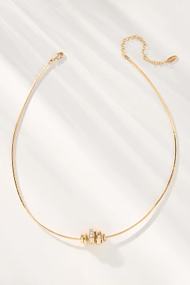 Donut Charm Thick Chain Necklace