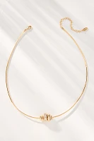 Donut Charm Thick Chain Necklace