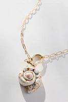 Circled Shell Pendant Necklace
