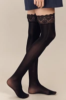 Lechery® Lustrous Silky Shiny Over-The-Knee Socks