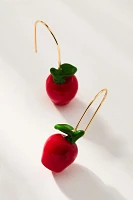 Fruit Icon Glass Drop Earrings