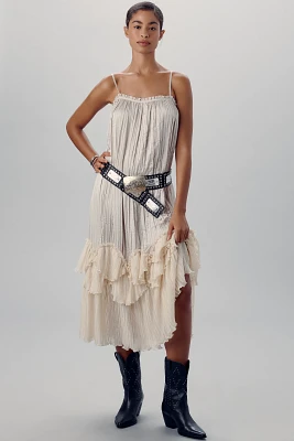 Z & L Western Square Studded Leather Belt