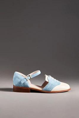 Cecelia New York Lemon Ankle-Strap Flats