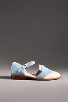 Cecelia New York Lemon Ankle-Strap Flats