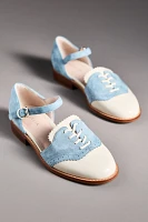 Cecelia New York Lemon Ankle-Strap Flats