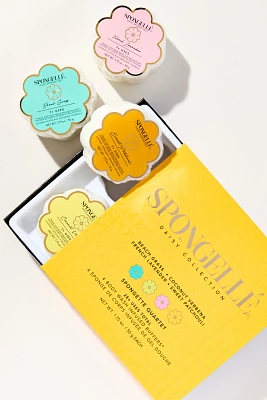 Spongellé Spongette Quartet Body Wash Infused Buffer Gift Set