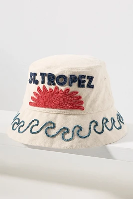 Vacation Beaded Bucket Hat