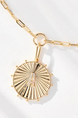Monogram Circle Pendant Necklace